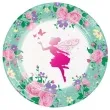 talerzyki papierowe wrozka floral fairy godan 23 cm 8 szt