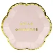 talerzyki papierowe yummy hello gorgeous rozowy jasny partydeco 13 cm 6 szt