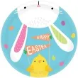 talerzyki papierowe zajaczek hello bunny amscan 18 cm 8 szt