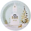 talerzyki papierowe zimowy domek santex 23 cm 10 szt