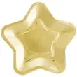 talerzyki papierowe zlota gwiazda 23 cm 6 szt