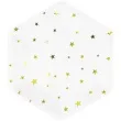 talerzyki papierowe zlote gwiazdki biale partypal 23 cm 8 szt