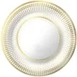 talerzyki papierowe zloty wzor biale fsopakowania 23 cm 6 szt