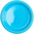 talerzyki plastikowe amscan l blekitne 22 8 cm 10 szt