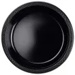 talerzyki plastikowe amscan l czarne 22 8 cm 10 szt