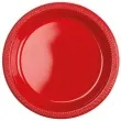 talerzyki plastikowe amscan l czerwone 22 8 cm 10 szt