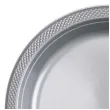 talerzyki plastikowe amscan l srebrne 22 8 cm 10 szt