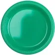 talerzyki plastikowe amscan l zielone 22 8 cm 10 szt
