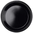 talerzyki plastikowe amscan m czarne 17 7 cm 10 szt