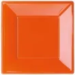 talerzyki plastikowe classic kwadrat bbs pomaranczowe 23 cm 6 szt