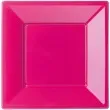 talerzyki plastikowe classic kwadrat bbs rozowy 18 cm 6 szt