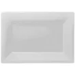 talerzyki plastikowe prostokat amscan biale 33 x 23 cm 3 szt