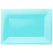talerzyki plastikowe prostokat amscan blekitne 33 x 23 cm 3 szt