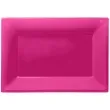 talerzyki plastikowe prostokat amscan rozowe 33 x 23 cm 3 szt