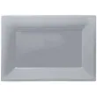 talerzyki plastikowe prostokat amscan srebrne 33 x 23 cm 3 szt