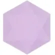 talerzyki vert decor heksagonalne fioletowy amscan 26 1 cm 6 szt