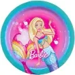 talrzyki papierowe barbie dreamtopia amscan 18 cm 8 szt