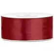 tasiemka satynowa classic bordowa topgift 60 mm 60 m