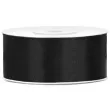 tasiemka satynowa classic czarna topgift 60 mm 60 m