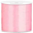 tasiemka satynowa classic rozowa jasna partydeco 75 mm 25 m