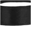 tasiemka satynowa czarna 12 mm 25 m