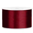 tasiemka satynowa dwustronna bordowa 38 mm 25 m
