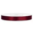 tasiemka satynowa dwustronna bordowa 6 mm 25 m