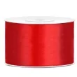 tasiemka satynowa dwustronna czerwony 38 mm 25 m