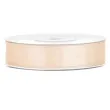 tasiemka satynowa dwustronna kremowa 12 mm 25 m