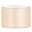 tasiemka satynowa dwustronna kremowa 50 mm 25 m