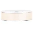 tasiemka satynowa dwustronna kremowa jasna 12 mm 25 m