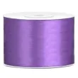 tasiemka satynowa dwustronna liliowa 50 mm 25 m