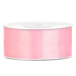 tasiemka satynowa dwustronna rozowa jasna 25 mm 25 m