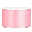 tasiemka satynowa dwustronna rozowa jasna 38 mm 25 m