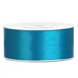 tasiemka satynowa dwustronna turkusowa 25 mm 25 m