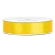 tasiemka satynowa dwustronna zolta 12 mm 25 m
