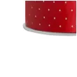 tasiemka satynowa kropki czerwona partydeco 25 mm 25 m