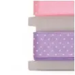 tasiemka satynowa kropki rozowo fioletowa aliga 25 mm 3 m