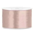 tasiemka satynowa rozowo bezowa 38 mm 25 m