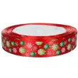 tasiemka satynowa sniezynki czerwona 15 mm 16 m