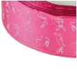 tasiemka satynowa swiateczna zajaczki rozowa brewis 25 mm 22 m