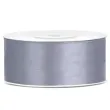 tasiemka satynowa szara zimna 25 mm 25 m