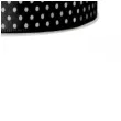 tasiemka satynowa w kropki czarna 12 mm 25 m