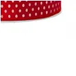 tasiemka satynowa w kropki czerwona 12 mm 25 m