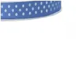 tasiemka satynowa w kropki niebieskoszara 6 mm 25 m