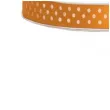 tasiemka satynowa w kropki pomaranczowa 6 mm 25 m
