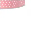 tasiemka satynowa w kropki rozowa jasna 12 mm 25 m