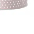 tasiemka satynowa w kropki szara rozowa pudrowa 12 mm 25 m