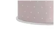 tasiemka satynowa w kropki szaro rozowa pudrowa 25 mm 25 m