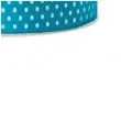 tasiemka satynowa w kropki turkusowa 12 mm 25 m
